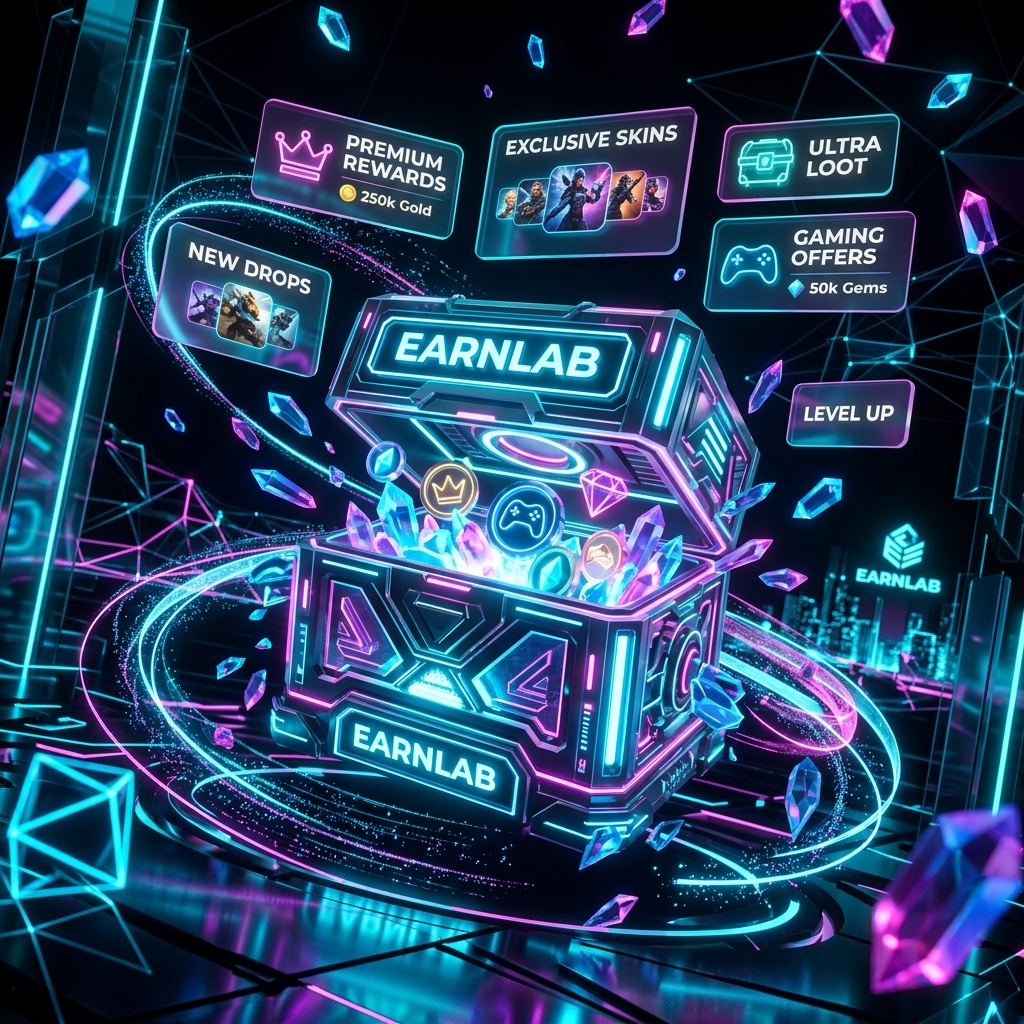 EarnLab 2026: Modern GPT with Loot Cases and Premium Offers